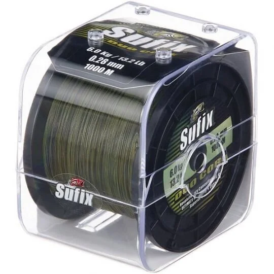 Neue Kollektion Sufix Duo Core Camo 0,25mm 3,6kg 300m Karpfenschnur Monofil
