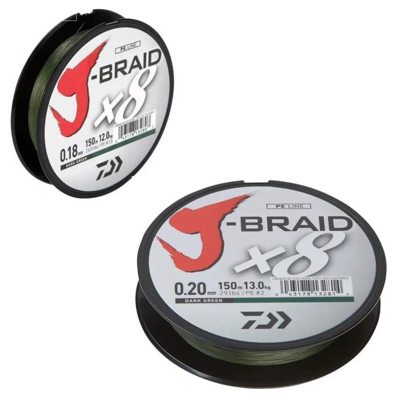 Jetzt Bestellen Daiwa J-Braid 150m green grün geflochtene Schnur zum Spinnfischen
