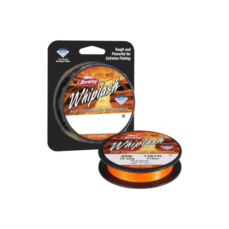 Berkley Whiplash 0,06mm 10,6Kg 2000m Orange geflochtene Schnur Ausverkauf