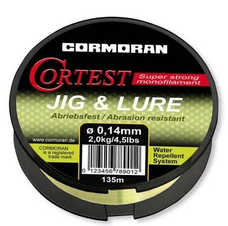 Top-Angebot Cormoran Cortest Jig&Lure 135m 0,18mm 3,2Kg monofile Angelschnur Forellenschnur