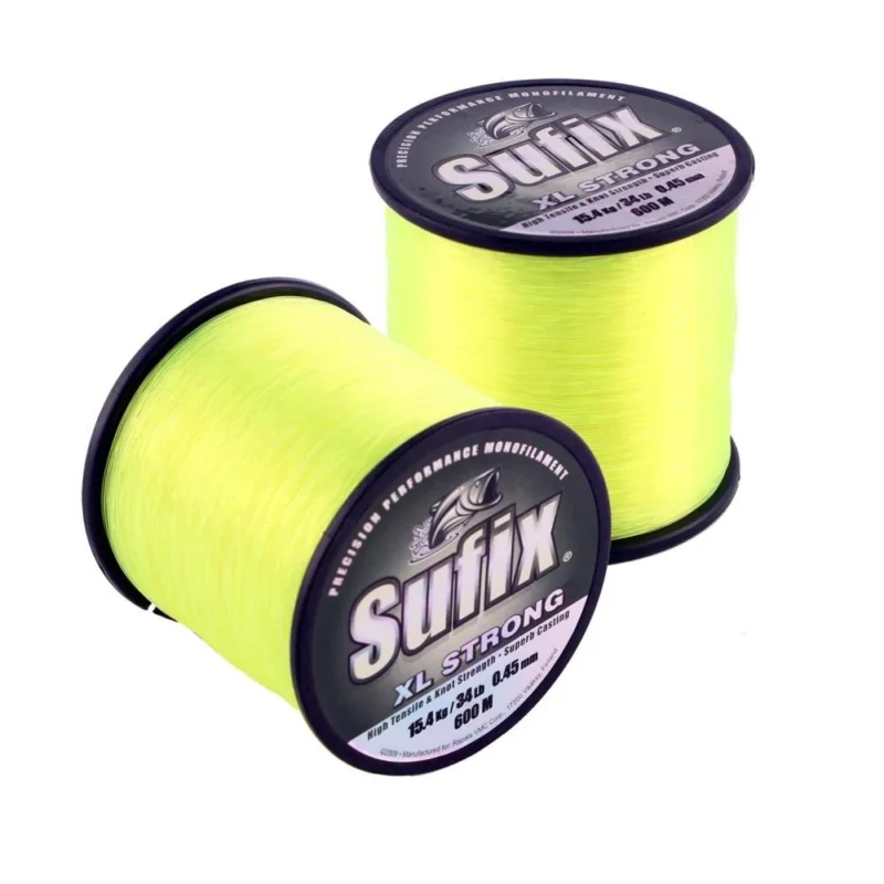 Sufix XL Strong 0,45mm / 15,4kg / 600m Neon Yellow Monofilschnur Mono Schnur Expressversand