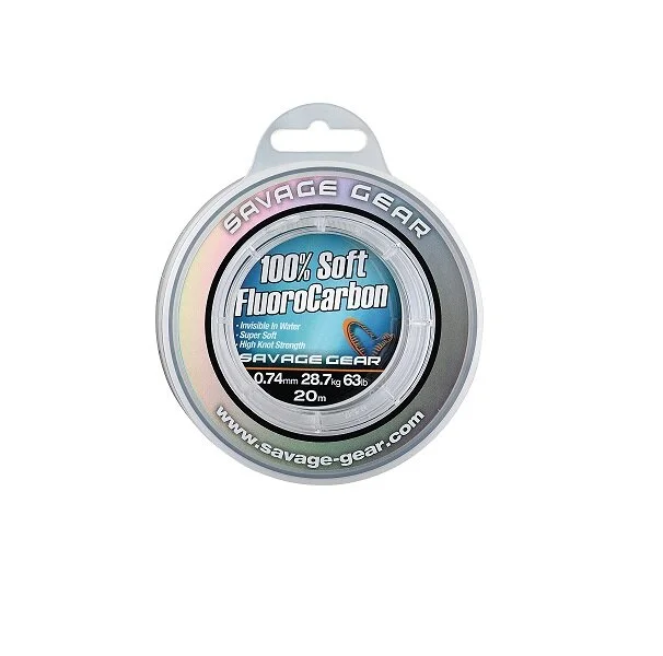 Savage Gear Soft Fluoro Carbon Schnur 0,49mm 35m 15,2kg 33,5lb Sofort Bestellen