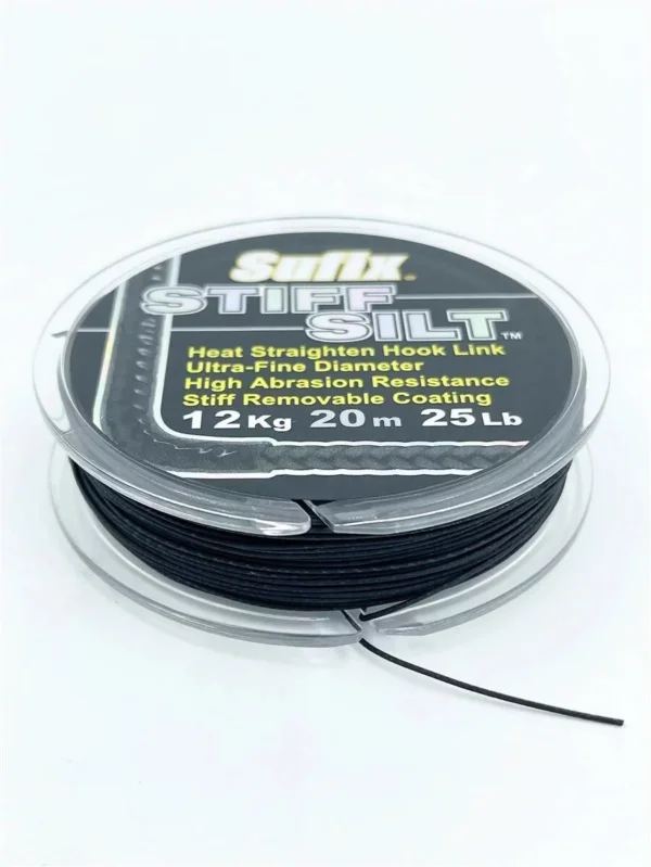 Sufix Stiff Silt Black 20m 12Kg 25lb Karpfenschnur Vorfach Top-Angebot