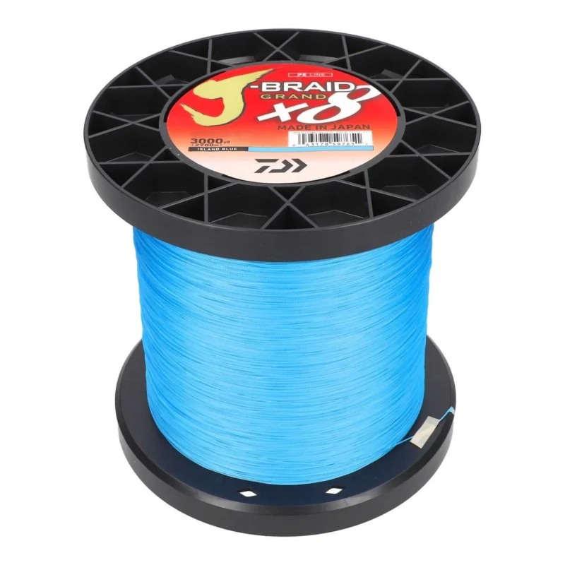 Günstig Daiwa J-Braid Grand X8E Braid 0,22mm 19,5Kg 1350m Island Blue geflochtene Schnur