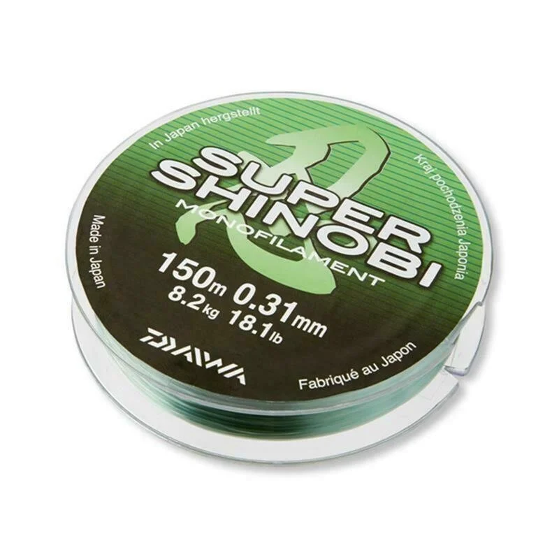 Daiwa Super Shinobi 150m 0,31mm 8,2Kg monofile Japan Angelschnur Expressversand