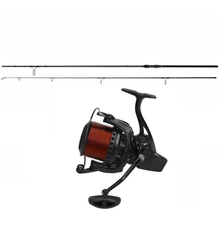Knallerangebot Karpfencombo Daiwa Black Widow 3,60m 3,00lbs + Mostal Big Pit 8000 Angelset