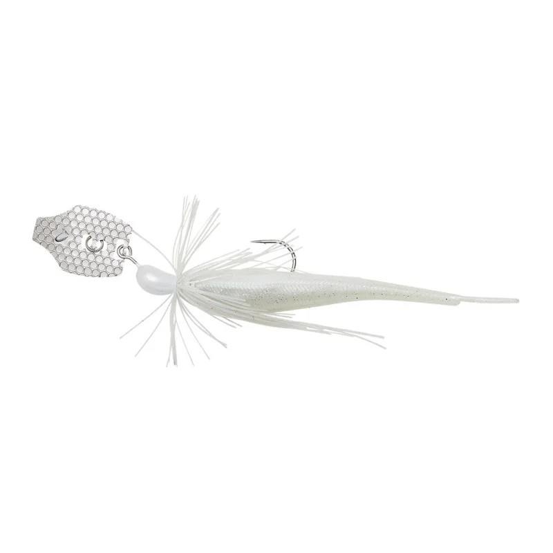 Savage Gear Crazy Swim Jig 10cm 8,5g Sinking White Silver Skirted Jig Highlight