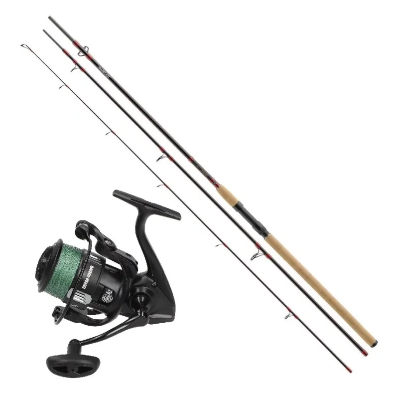 Allroundcombo Daiwa Tornado Z 3,30m 75-120g + Mostal Taipan 4000FD mit Schnur Angelset Meistverkauft