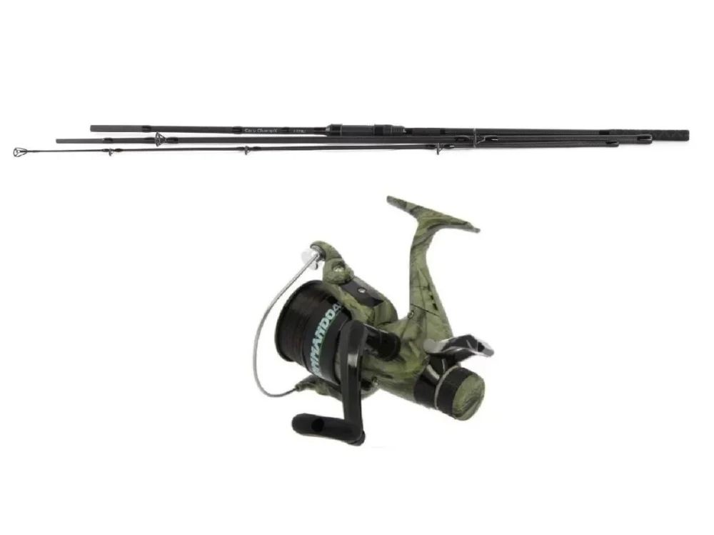Karpfencombo Carp Champ X 12ft 3,60m / 3,00lbs / 3-teilig + Free 60 Karpfen-Freilaufrolle mit Schnur Sale