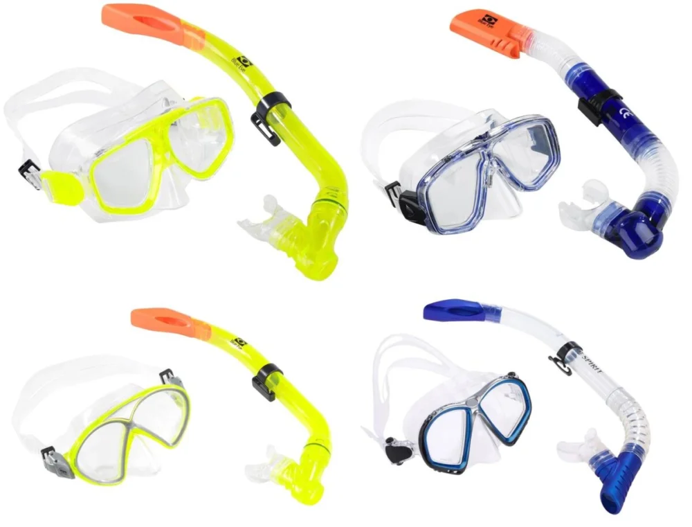 Balzer 2er Set Taucherbrille + Schnorchel verschiedene Farben Taucherausrüstung Geprüft