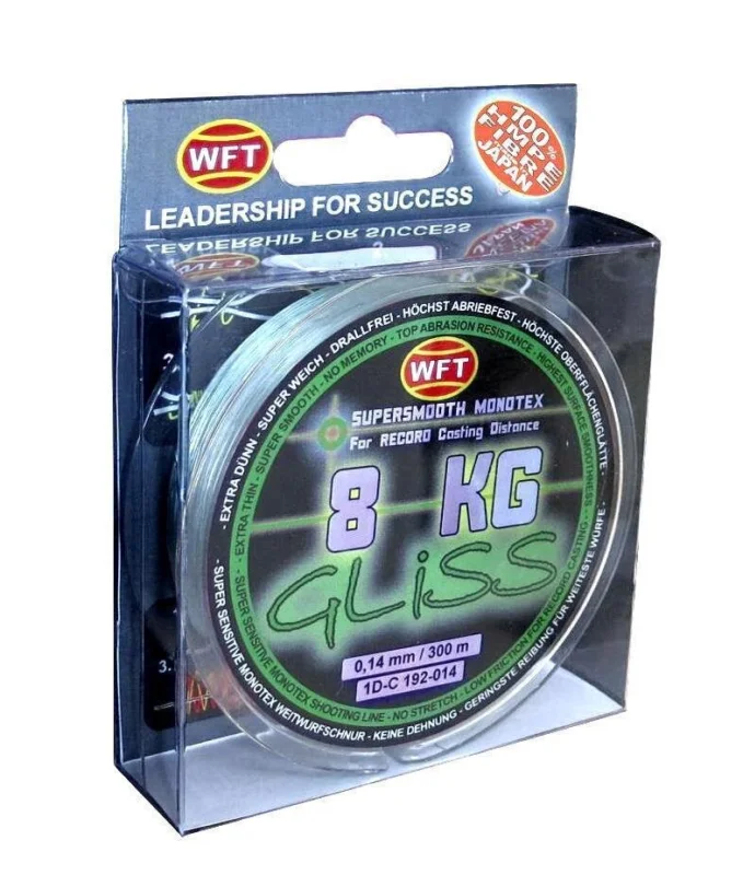 Knallerangebot WFT Gliss Green 0,12mm / 6kg / 300m Geflochtene Schnur Sehne Abriebfest