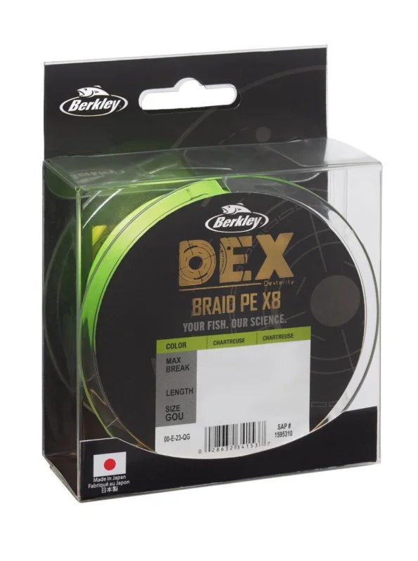 Highlight Berkley DEX x8 PE 0,06mm 300m 5,4kg Geflochtene Schnur Chartreuse