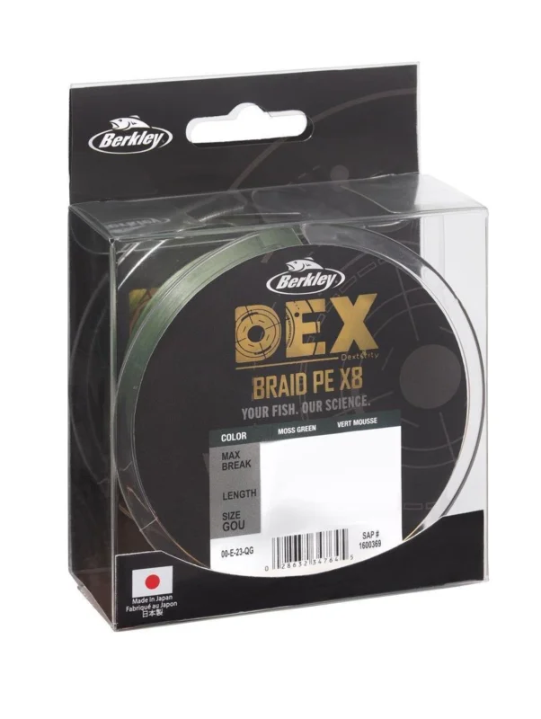 Berkley DEX x8 PE .04mm 300m 4.1kg MG geflochtene Schnur Online Kaufen
