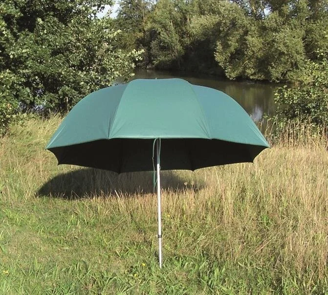 Q-Tac Angelschirm PVC 2,50m mit Klappgelenk Sonnenschirm Angeln Outdoor Highlight