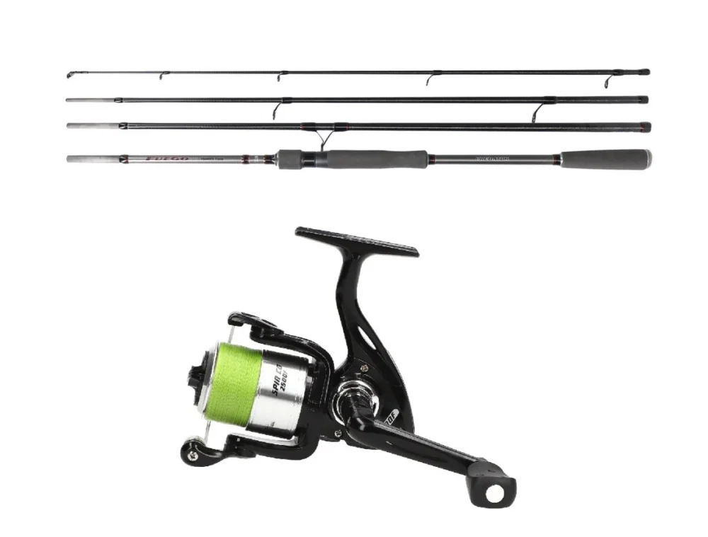 Travel Combo Daiwa Fuego 2,40m 15-50g + EFT Spin Co 2500 mit Schnur Reisecombo Top-Seller