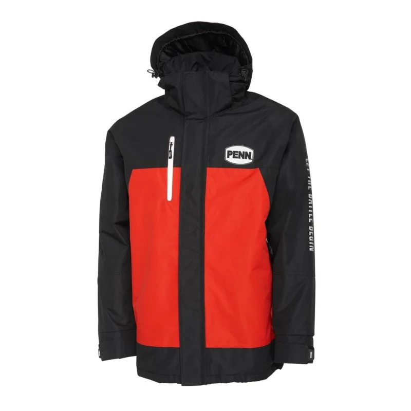 Penn Fierce Jacket Fiery Red / Ink Winterjacke Angeln Outdoor Direkt Vom Hersteller
