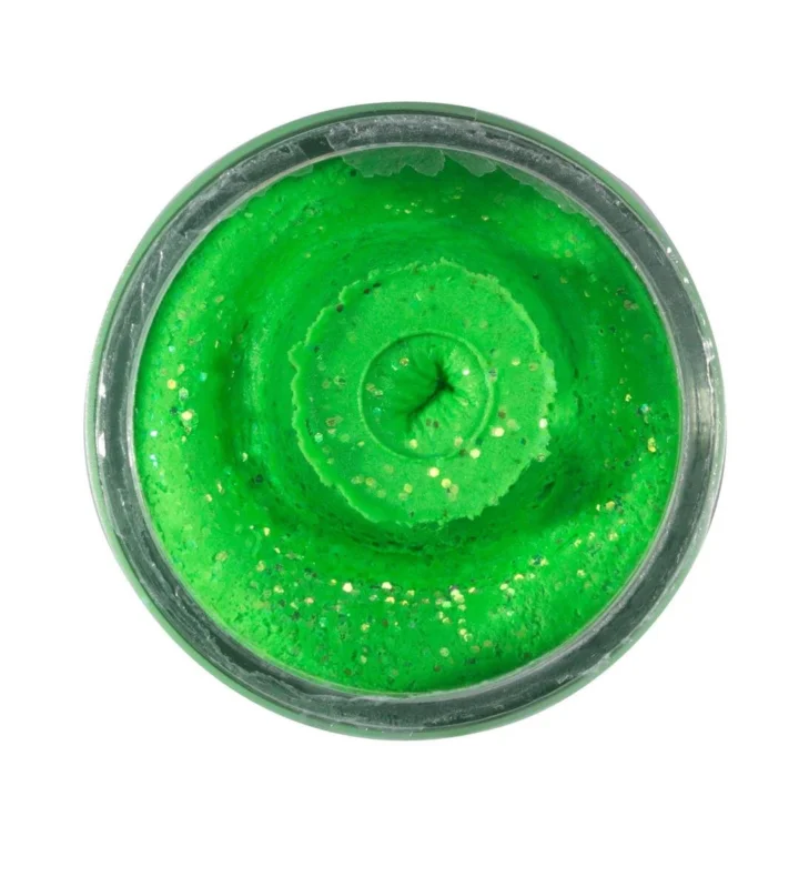 Berkley PowerBait® EU NTGL TRTBT GARLIC SPRNG GREEN GLITTER Preisreduziert