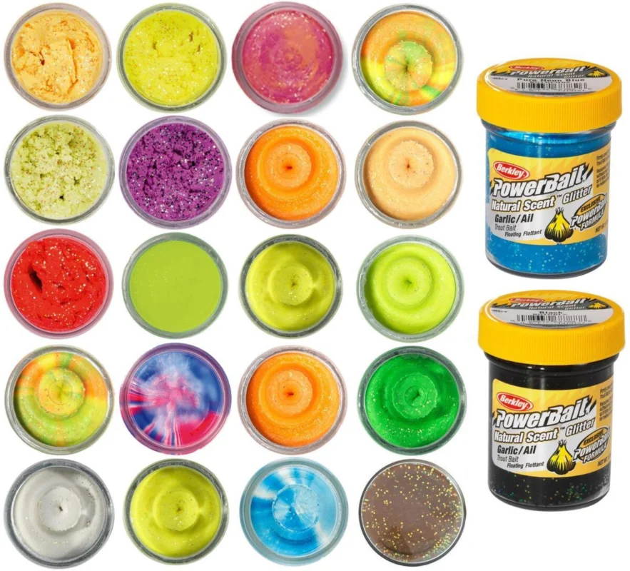 Neue Ware Berkley PowerBait® EU Natural Glitter 50g Trout Bait Forellenteig