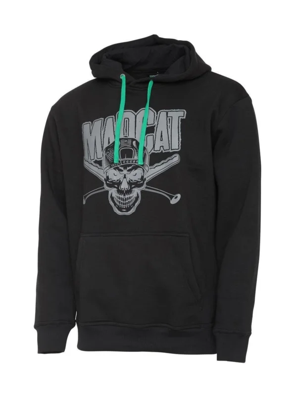 Angebot Madcat Skull Hoodie Gr. XXL Black Kapuzenpullover Hoody Welsangeln
