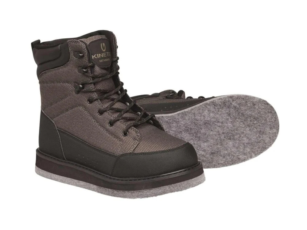 KINETIC ROCKGAITER II WADING BOOT (F) 42-43 OLIVE Watschuhe Anglerschuhe zum Watfischen Watangeln Boots Versand Am Gleichen Tag