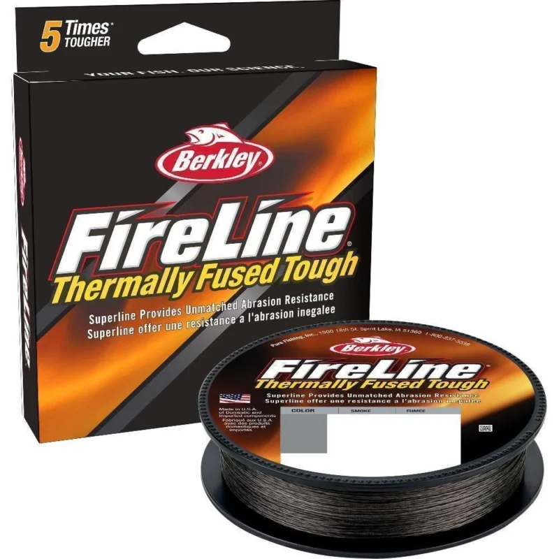 Aktuell Berkley Fireline Fused Original 0,32mm 24,6kg 300m Smoke Geflochtene Schnur