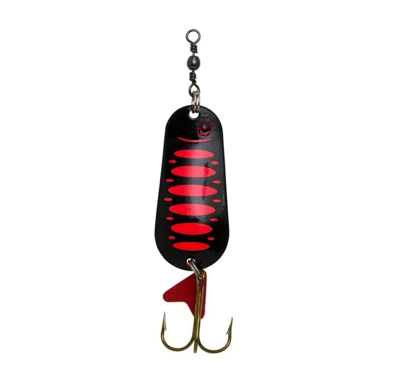 DAM Effzett FZ Standard Spoon 8cm / 45g Fluo Red Black UV Blinker Rabatt