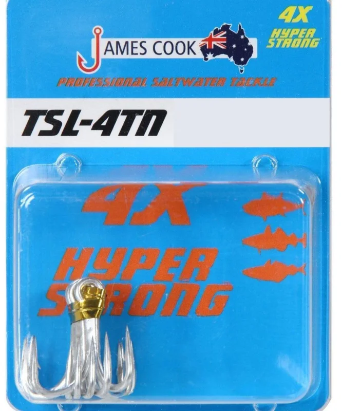 Mega-Angebot James Cook TSL-4TN Treble Hook # 1/0Drillinge Meer- & Salzwasser