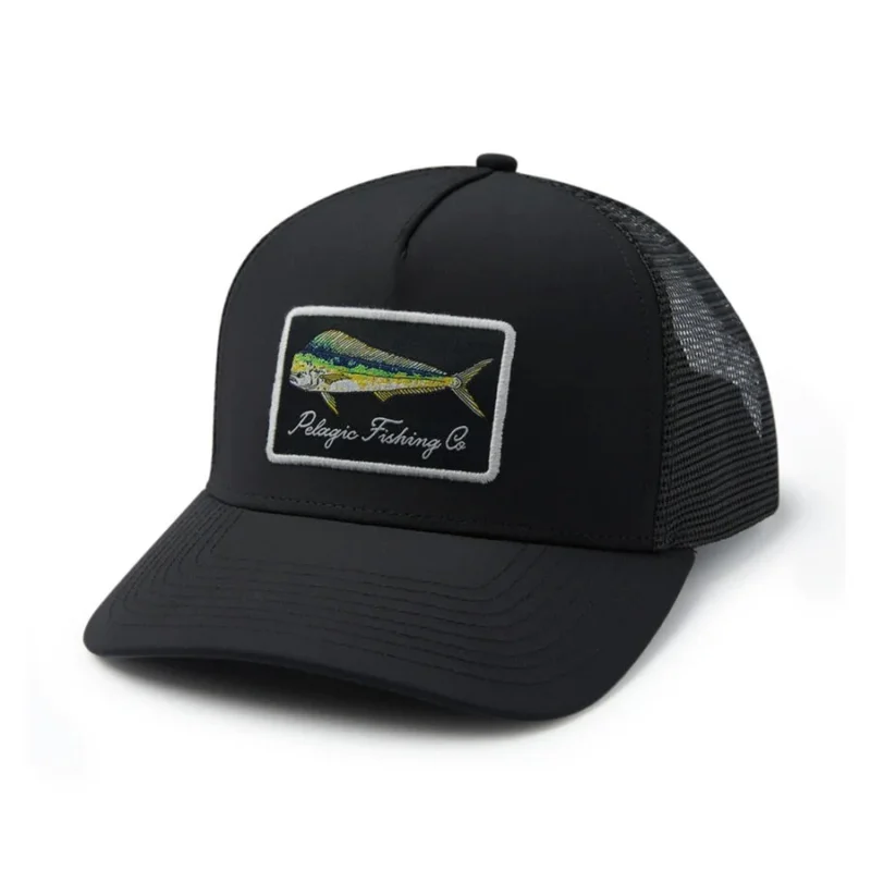 Pelagic Flybridge - Goione Marlin Gr.OS Black Kappe Mütze Angler-Cap Schneller Versand