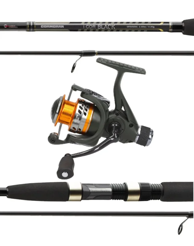 Cormoran I-Cor Spinncombo 1,80m 3-10g + 2500 Spinnrolle Finesse Angelset Zertifiziert