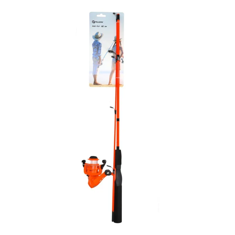 Ausverkauf Paladin Angelset Combo Easy Kid orange 1,35m 5-20g + Angelrolle + Schnur