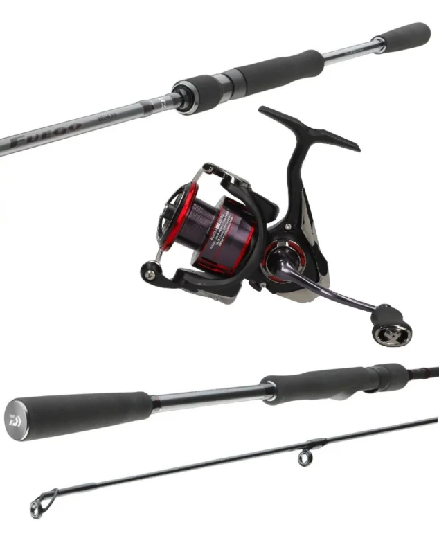 Ausverkauf Daiwa Fuego Spinncombo Medium 2,40m / 15-50g + 2500D Spinnrolle Raubfischcombo