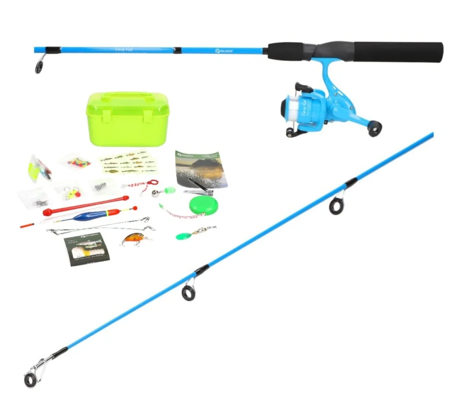 Paladin Angelset Combo Rute 1,35m + Rolle Urlaubs-Combo mit Angel-Zubehör Neuheit
