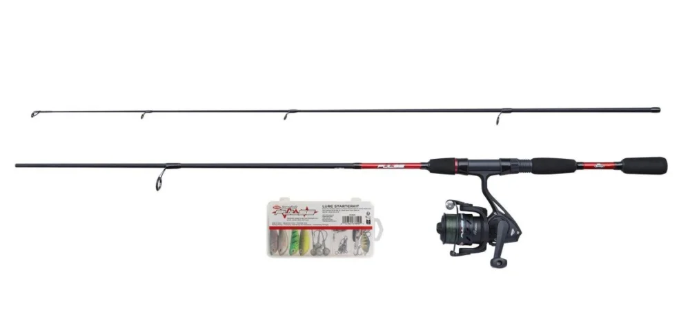 Neue Ware Berkley Pulse Spinncombo 1,80m 5-20g Spinnrute + Rolle 2500 + Schnur + Köder Barsch- Forellenangel