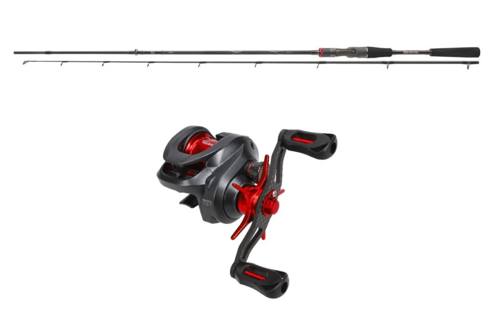 Direktkauf Baitcastcombo Profi Daiwa Ballistic 2,10m 7-21g + Mostal SK10 Carbon Baitcastset