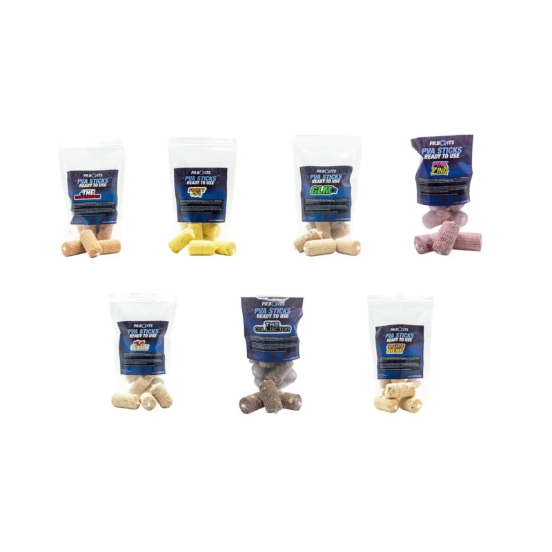 PR Baits PVA Sticks 12 Stück – Fertige Stick Mixe für gezieltes Karpfenangeln Must-Have