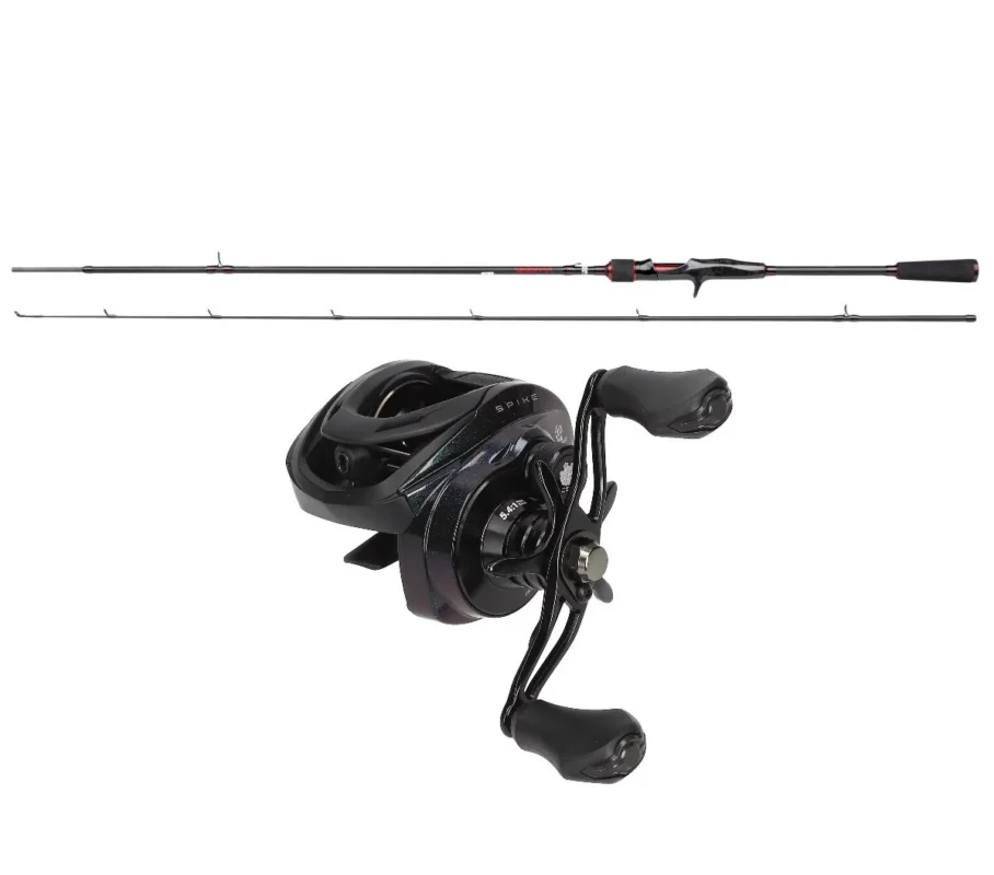 Abu Garcia Baitcastcombo Vendetta 2,13m 10-30g + Spike LP Baitcastrolle Set Billig