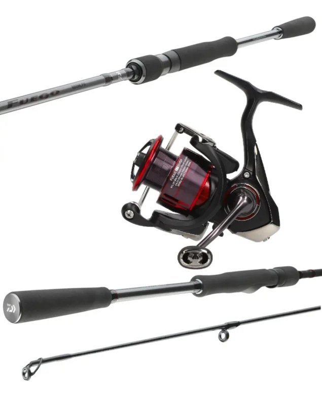 Neu Im Sortiment Daiwa Fuego Spinncombo Light 2,10m / 7-30g + 2000D Spinnrolle Raubfischcombo