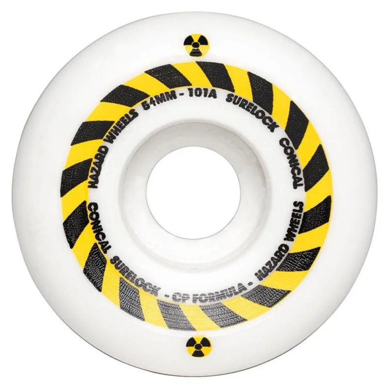 Neuheit Rolle Hazard 54mm Hazard Sign Conical Surelock