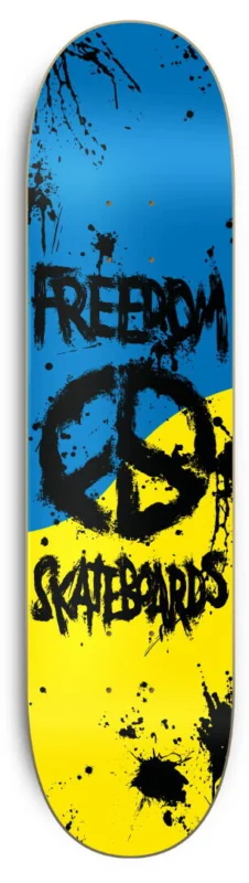Sonderangebot Freedom Peace Paint Ukraine Skateboard Deck 8.00