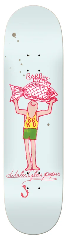 Sonderangebot Krooked Skateboard Deck Barbee Water Color 8,62