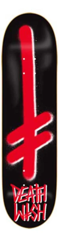 DEATHWISH Deck GANG LOGO BLK/RED 8.2, black 8.2 Garantierte Lieferung