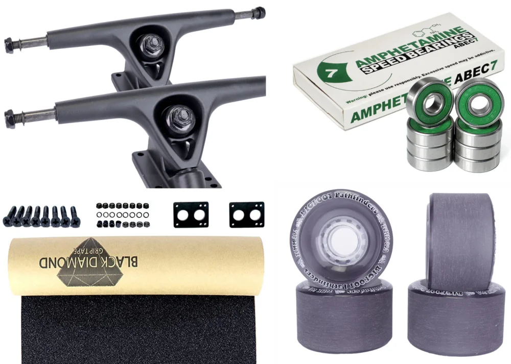Must-Have Impact Longboard Achsen Set 180mm Black / Pathfinders Black